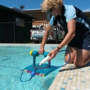 Gretal testing repaired pool cleaner